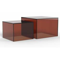 Kavos staliukų komplektas 12672 40x40/50x50 rudas (2vnt.)