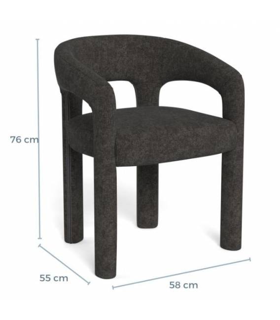 Krėsliukas 114128 tamsiai pilkas