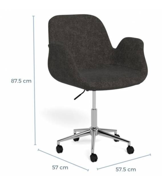 Darbo kėdė 13846 tamsiai pilka