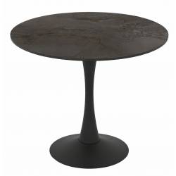 Apvalus stalas TIBO Ø90 juodas