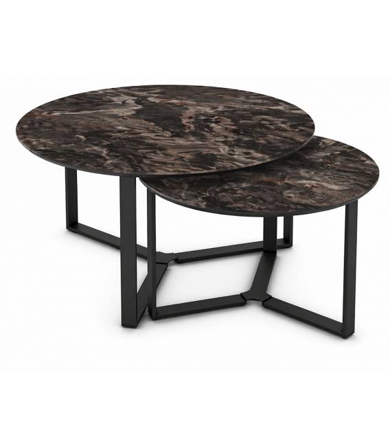 Kavos staliukų komplektas HAVANA Ø68/Ø90 juodas (2vnt.)