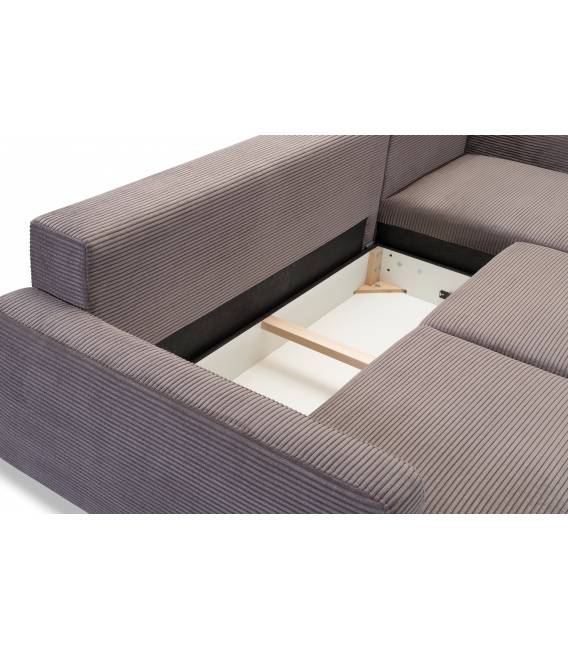 Minkštas kampas BORGO 245x162 rudas
